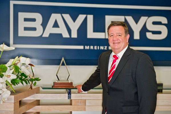 Adding another trophy to the cabinet &#8211; Bayleys national commercial and industrial manager Chris Bayley with the Real Estate Institute of New Zealand award for Commercial & Industrial Agency of the Year.